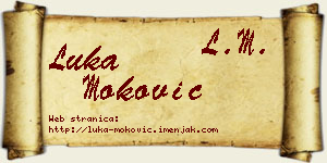 Luka Moković vizit kartica